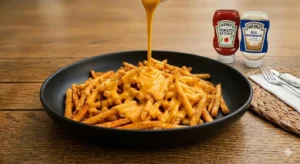 Cheddar Soslu Patates Kızartması