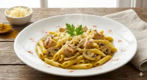 Kremalı Köri Soslu Tavuklu Penne